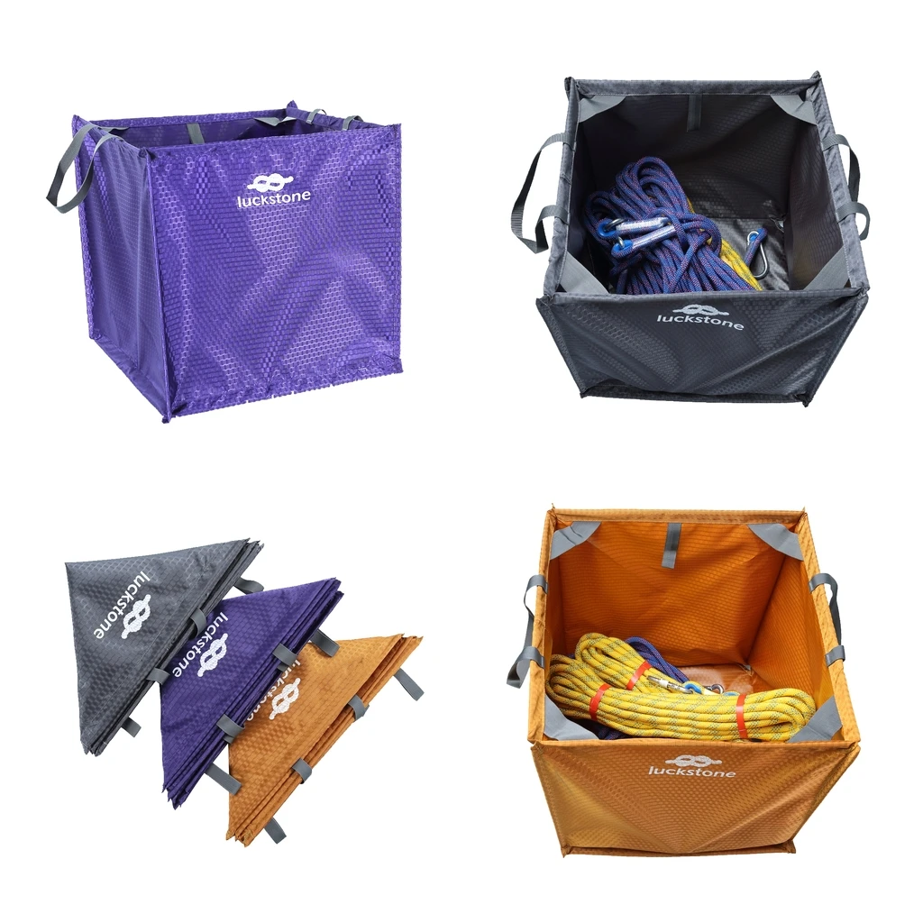 

Nylon Arborist Throw Line Rope Cube, Outdoor Rock Climbing Exploring Gear Equipment Storage Bag