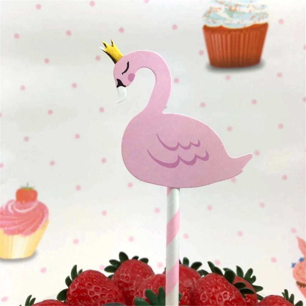 Фигурки для торта ZLJQ розовые дня рождения кекса флага детей душа Hawai пляжа