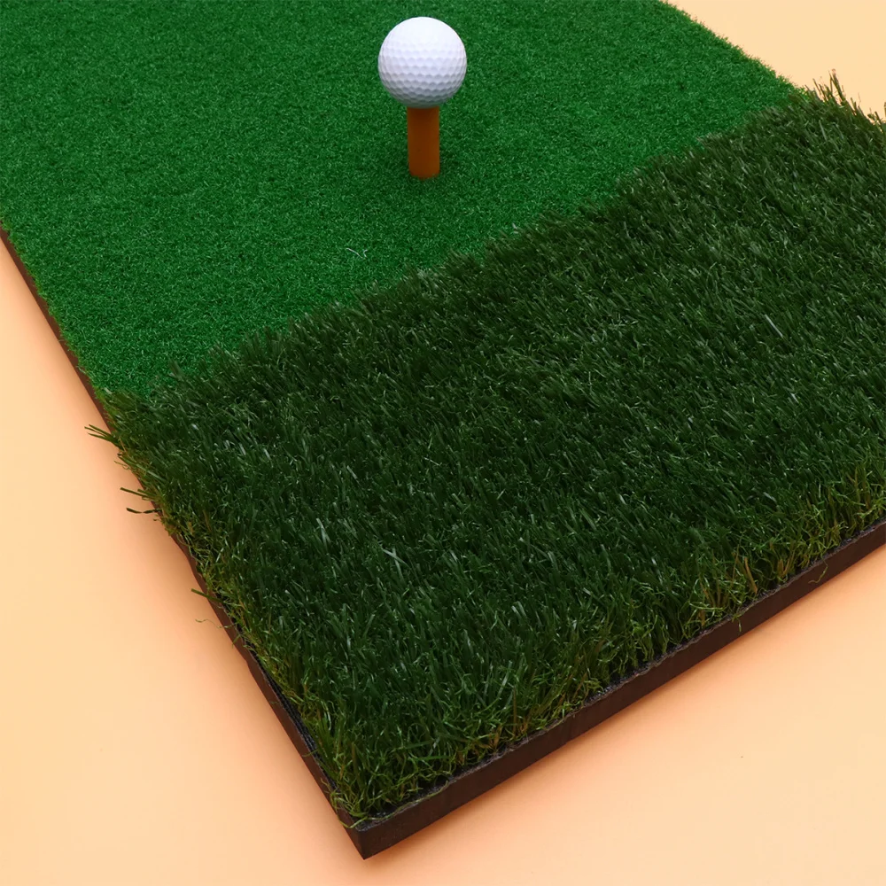

1PC Mini Practice Mat Indoor Realistic Turf Swing Mat Training Aids for Driving Hitting Chipping Putting (Style D)