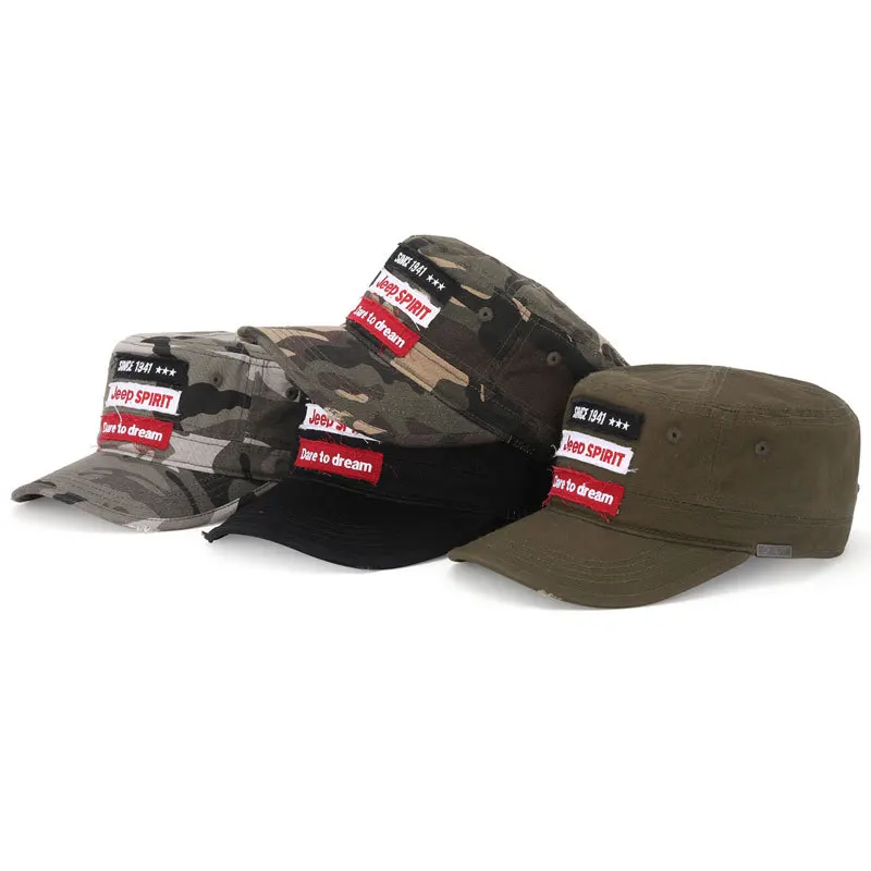 

JEEP-2021 flat hat Fisherman's Hat Sun Hat Men's Women's cap male trucker cap dad hat unisex