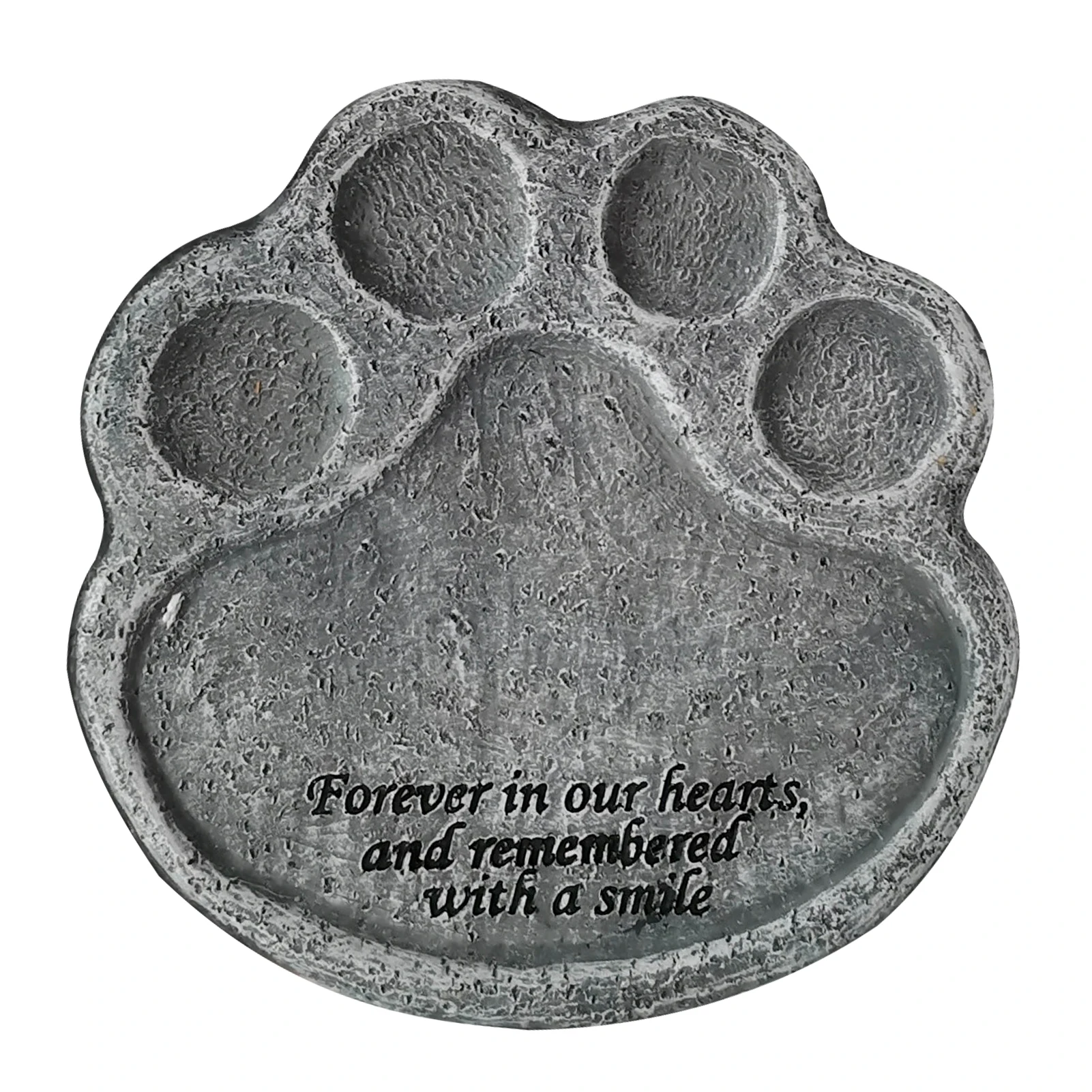 

Home Memorial Stone Pet Supply Resin Tombstone Grave Ornament Patio Backyard Lawn Garden Gift Paw Shape