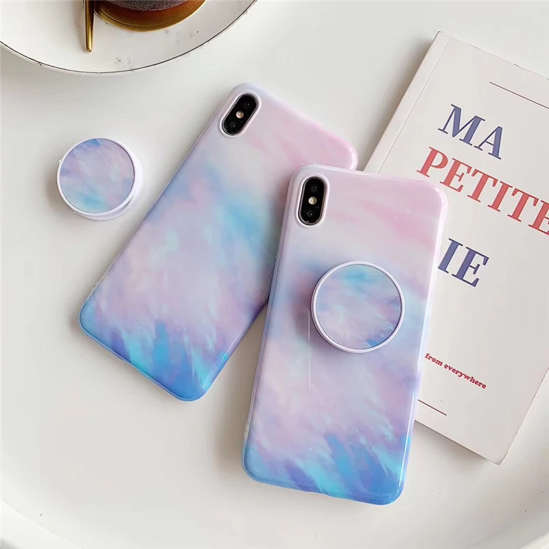 Милый розовый чехол для телефона с динозавром для iphone 11pro max 7 8 Plus, мягкий чехол IMD Для iphone X, задняя крышка, чехол с кольцом
