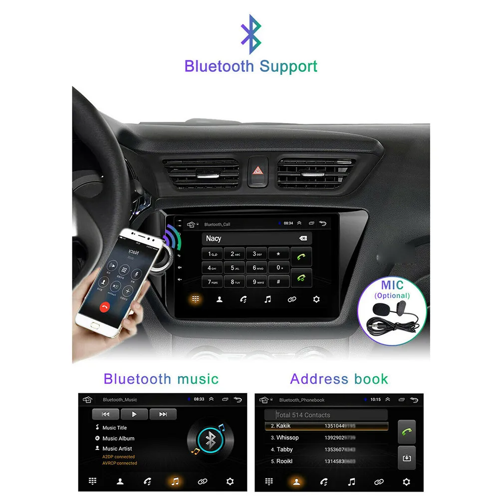 Автомобильный мультимедийный плеер стерео-система на Android 9 1 с &quotэкраном GPS Wi-Fi MP5