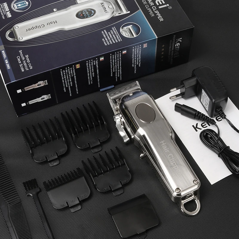 

Kemei Professional Hair Clipper Men Electric Hair Trimmer LCD Hair Cutter Haircut Machine Barber shop