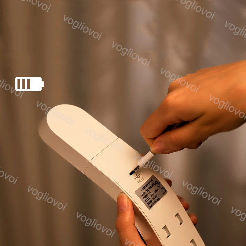 Vogliovoi Motion Sensor Led Light Night 6LEDs Rechargeable White Flashlight Wall Infrared Ray Lock | Лампы и освещение