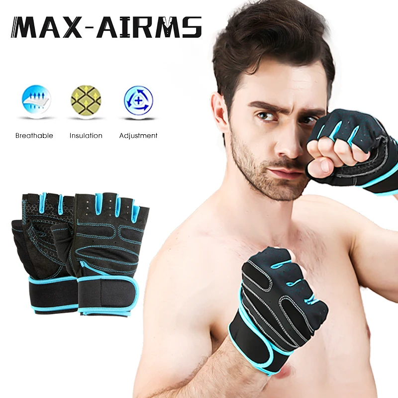 Maxairms, перчатки для тренажерного зала, для фитнеса, для тяжелой атлетики, для бодибилдинга, тренировок, занятий спортом, тренировки, перчатки для мужчин и женщин