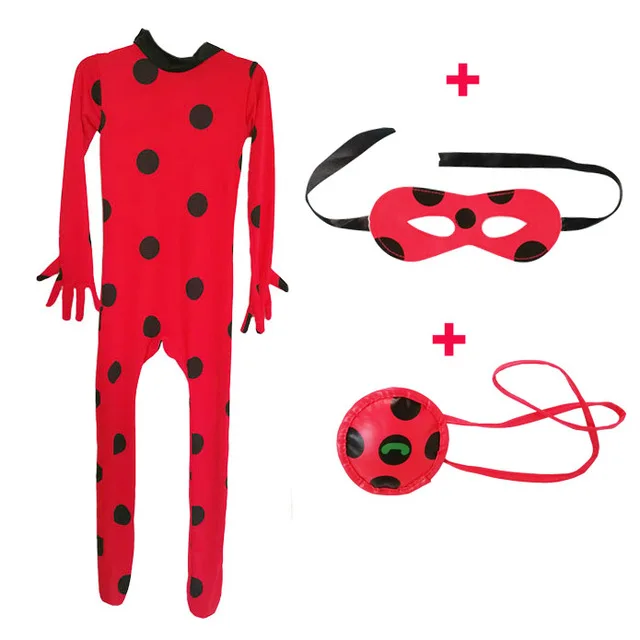 Lady Bug set Детский костюм божьей коровки для взрослых; комбинезон для Хэллоуина для маленьких девочек; костюмы для детей; комплект праздничной одежды; Рождественский Костюм - Цвет: Lady Bug set
