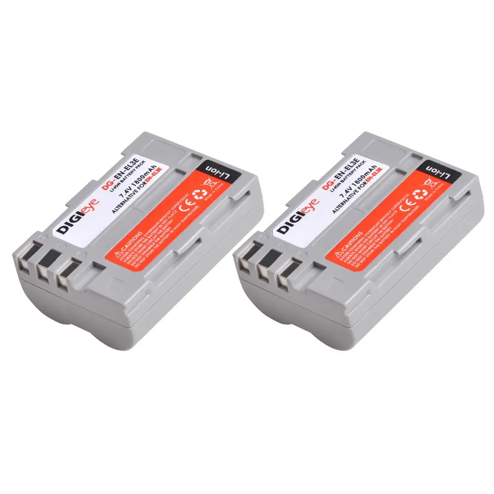 

7.4V 1800mAh EN-EL3E ENEL3E EN EL3E Battery for Nikon D50 D70 D70s D80 D90 D100 D200 D300 D300S D700 Camera