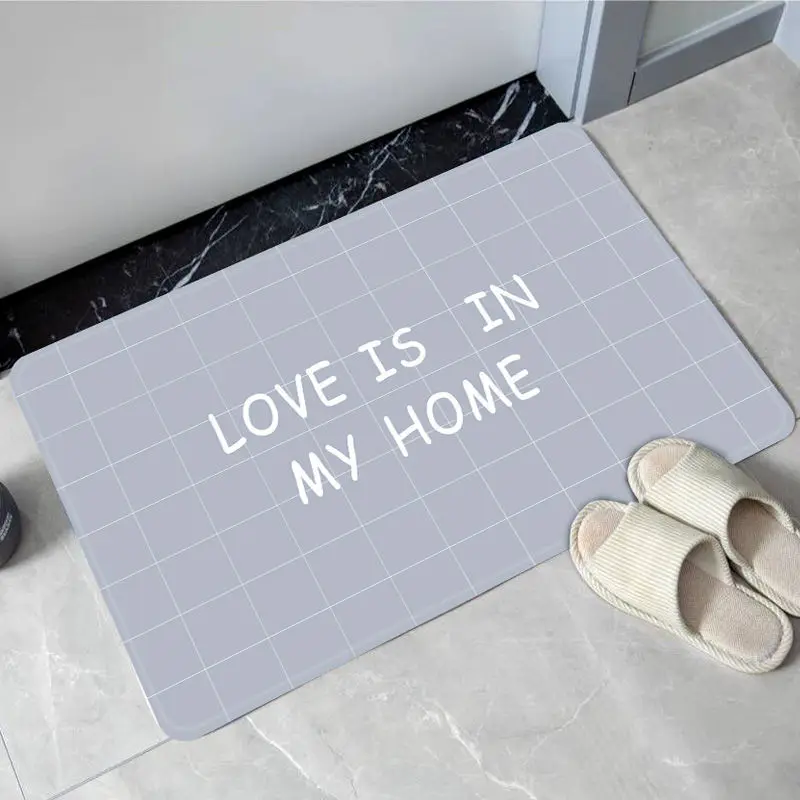 

Floor Mat Bedroom Entrance Carpet Thicken Door Mat Kitchen Bathroom Bathroom Door Anti-slip Mat Household Absorbent Foot Mat