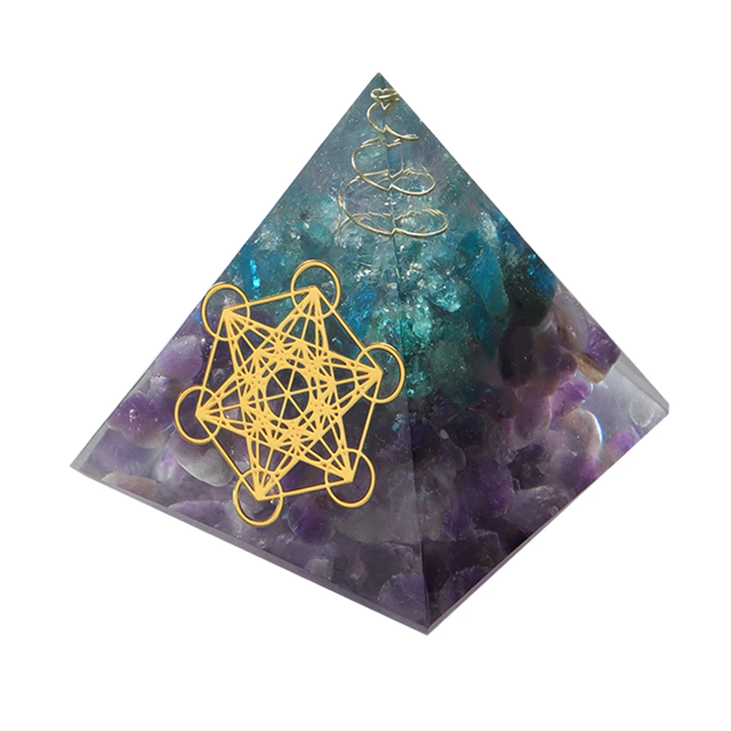 

Аметист ОРГОН Пирамида Фиолетовый Кристалл домашний кварц фэн-шуй рейки орнамент