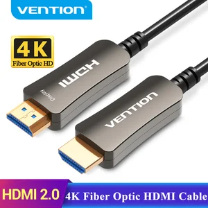 vention fiber optic hdmi 2 0 cable for xiaomi mi box hdmi cable 4k60hz audio cable switch splitter for hdtv box ps4 hdmi cable free global shipping