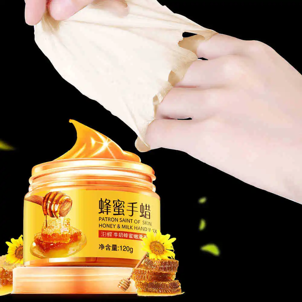 120 г ручной молоко Мёд для нежных рук воск увлажняющий отшелушивающий омертвевшие чешуйки кожи и анти сухой