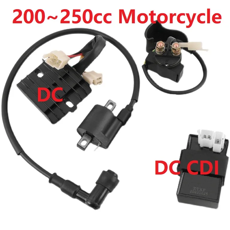 Zongshen loncin 250cc cdi + катушка зажигания реле выпрямитель постоянного тока 150cc 200cc