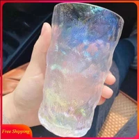 ins color glacier pattern glass nordic restaurant juice cup bubble water cup coffee cup creative wine cup cool glass tazas