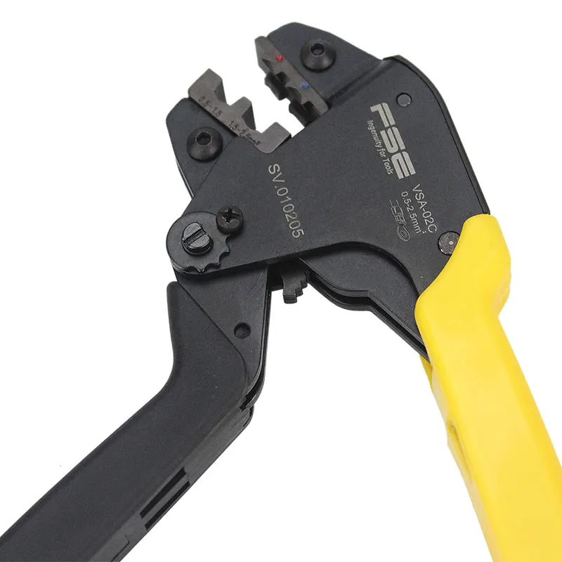 Цветные обжимные плоскогубцы VSC-02C неизолированные клеммы и наконечники ручной