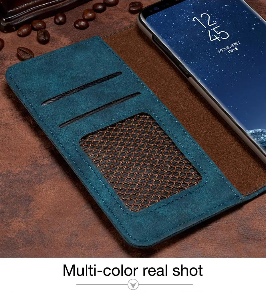 Винтаж Стиль чехол-портмоне с откидной крышкой чехол для samsung Note8 Note9 Note10 Съемная в стиле ретро из искусственной кожи чехол для Galaxy S7 S8 S9 S10 плюс Чехол