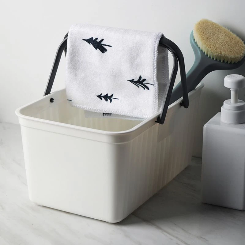 Портативная корзина для ванной комнаты прямоугольная одежда гель душа