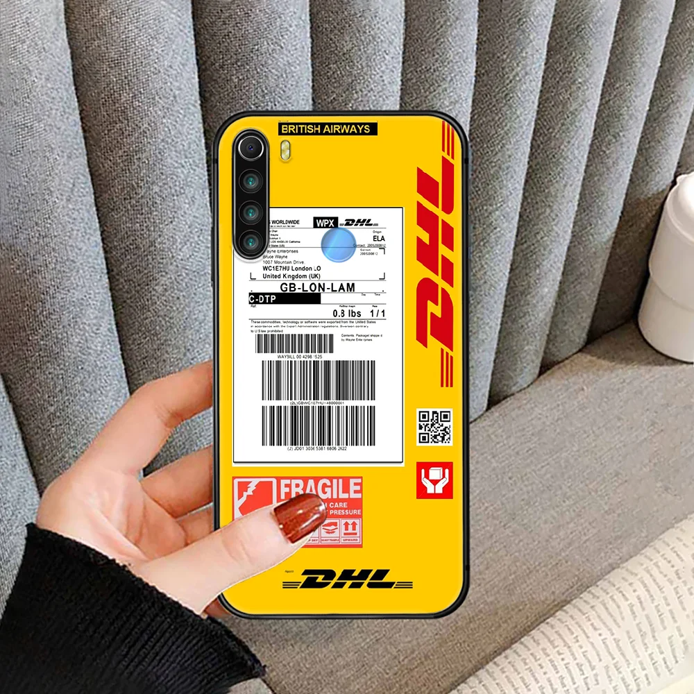 

DHL Express Phone Case cover For XIAOMI Redmi Note 3 4 4X 5 6 7 8 9 Pro T S max black shell pretty funda luxury waterproof soft