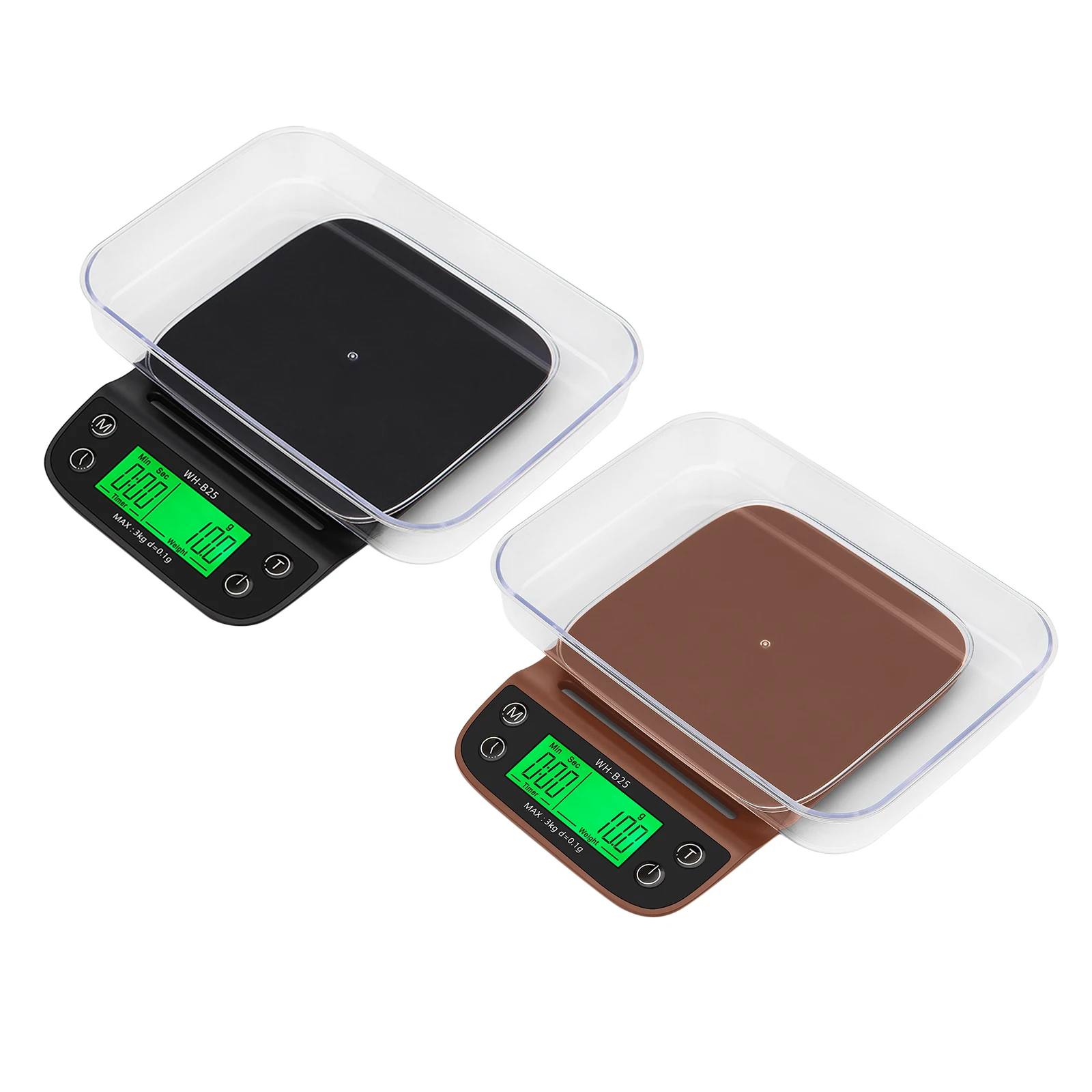 Multi-purpose Kitchen Scale Timer Function Digital Coffee Herbs with Back-Lit LCD Display | Scales