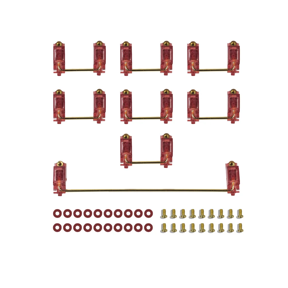 Механическая клавиатура PCB Screw Satellite Axis 6.25U 7U 2U стабилизаторы вишневого цвета
