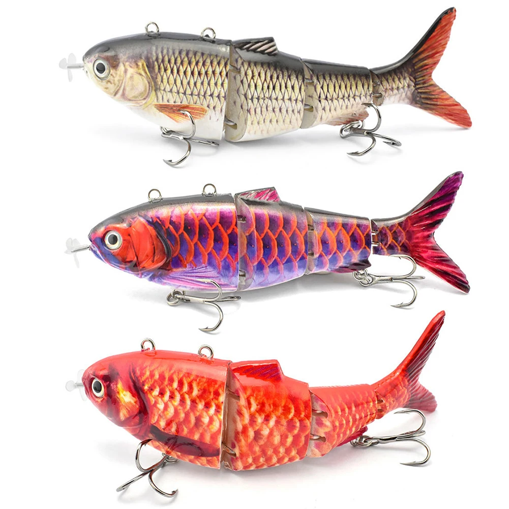 

1PCS Fishing Baits Trolling Swim Minnow Wobbler Multi-section Hard Bait100mm15g Artificial Crankbait JerkBait Fishing tackleLure