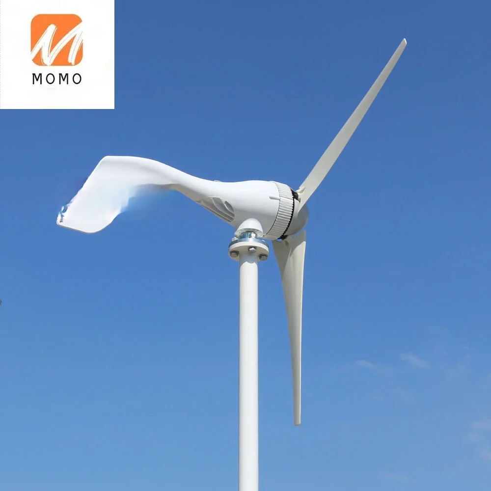 

China Factory 600W Small Wind Turbine For Home Low Wind Speed Horizontal Wind Generator 12V 24V with free Controller