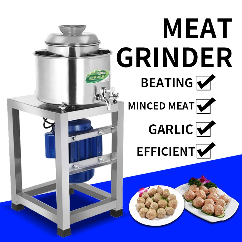 

Commercial 22 Type Meatball Beater Stainless Steel 3kg/time Electric Meat Mincer Grinder Processing Garlic Ginger Machine 220V