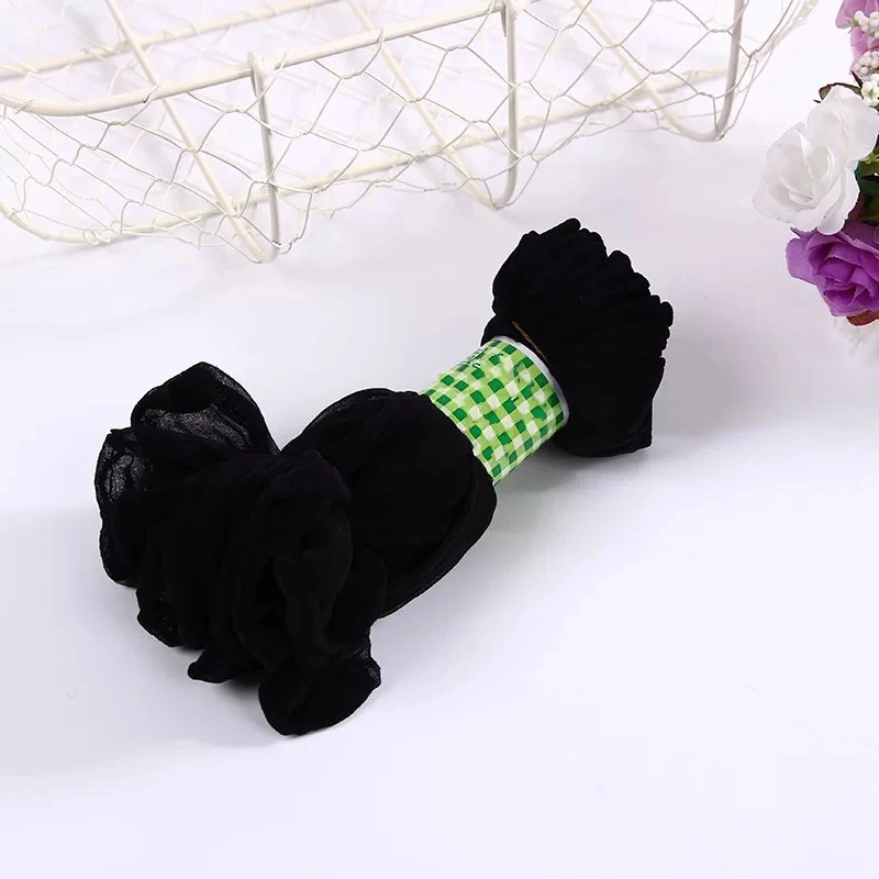 black Женские носки, мягкие, простые, одноцветные, сексуальные, дышащие, дезодорирующие, подходят ко всему, летние женские носки, повседневные, тонкие, стиль, высокая эластичность, на каждый день - Цвет: black