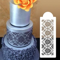 hollow flower figure stencil cake mold pretty pattern fondant mold cake decoration spray painting template diy home wall decor