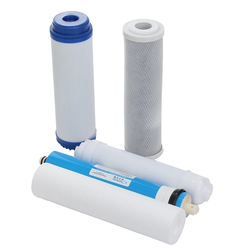 

5Pcs 5 Stage Reverse Osmosis RO Water Filters Replacement Set with Water Filter Cartridge 75 GPD Membrane Water Filter Purifier