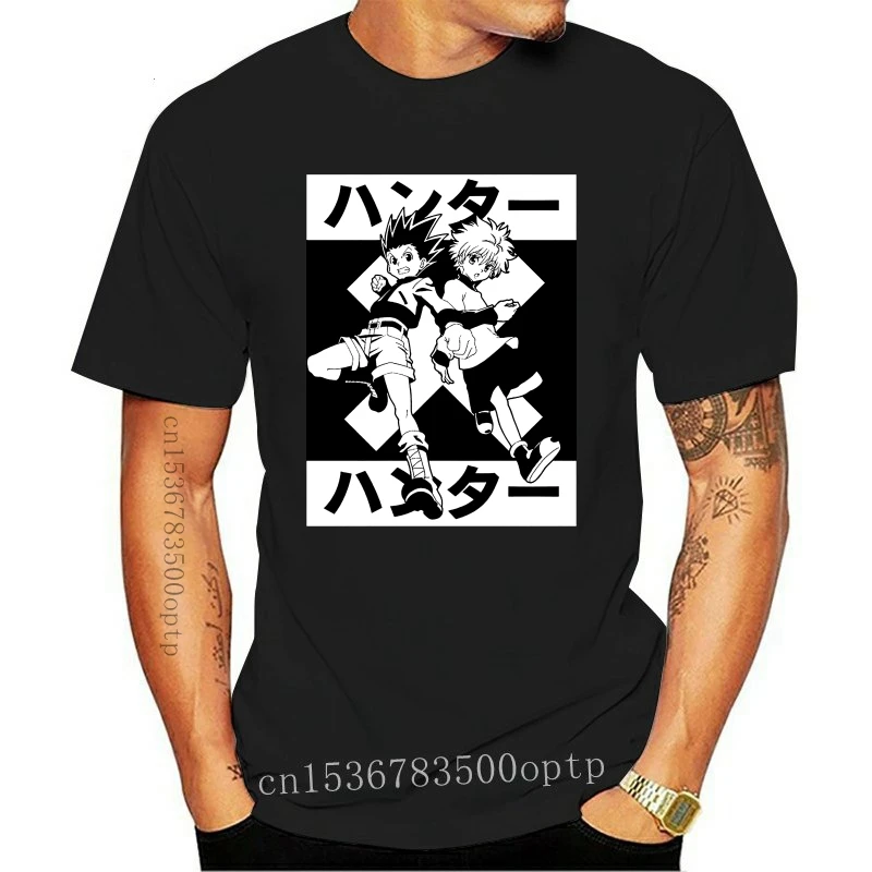 

New Legit Hunter X Hunter Anime Gon Cross Killua Authentic Black T-Shirt Ts4Hgd Graphic Tee Shirt