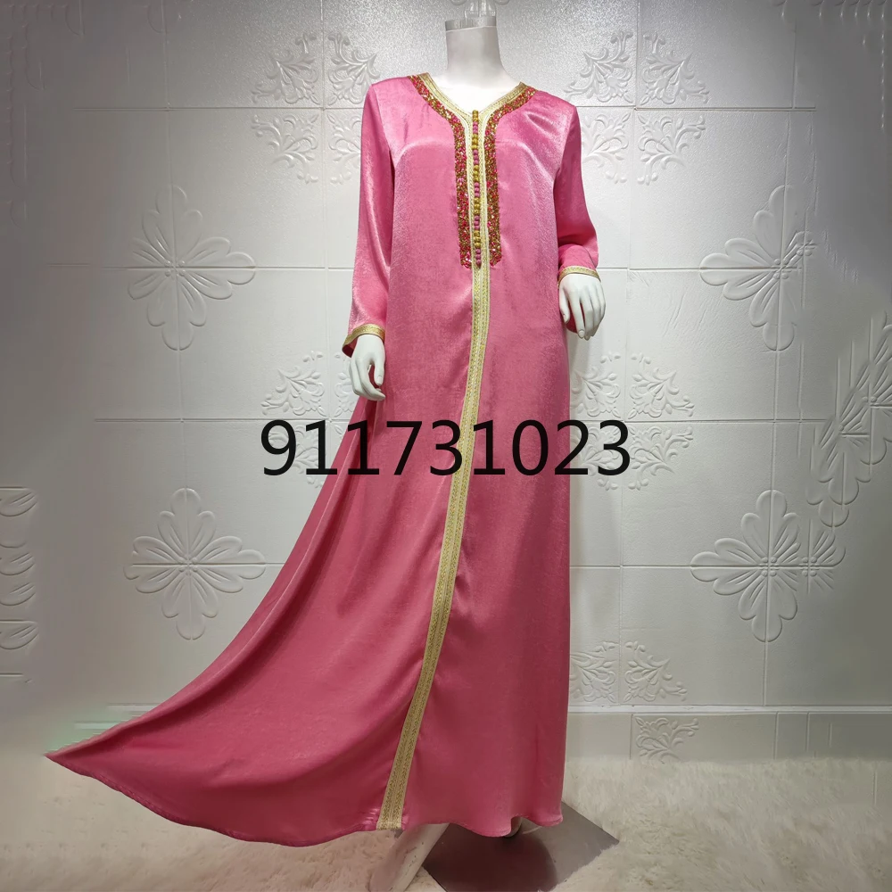 Eid Abaya Дубай технические Длинные платья для мусульманских женщин вечерние из