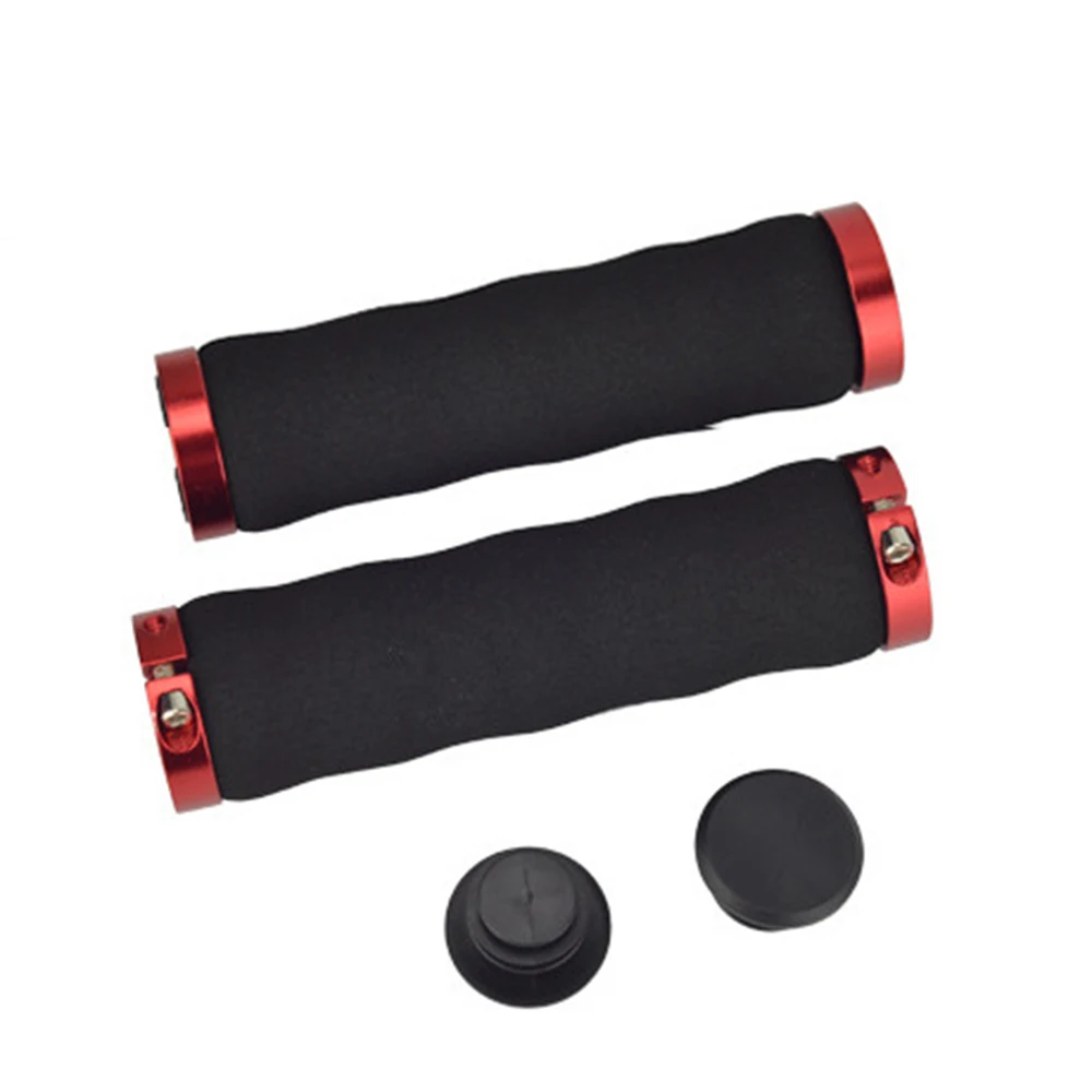 

1 Pair Bike Handlebar Grips Non-Slip Sponge Dual Lock-on Ergonomic Bicycle Handle Bar Covers for Mountain Road Bike