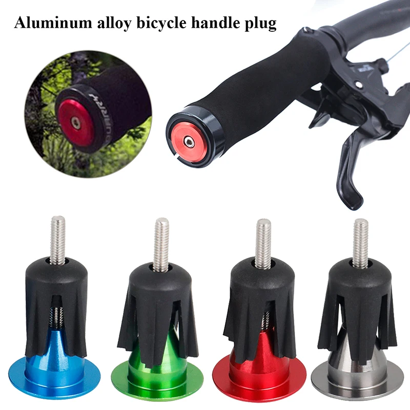 

1 Pair Bicycle Grip Handlebar End Cap Aluminium Alloy Lock MTB Mountain Handle Bar Grips End Plugs for Bike Handlebar Accessory