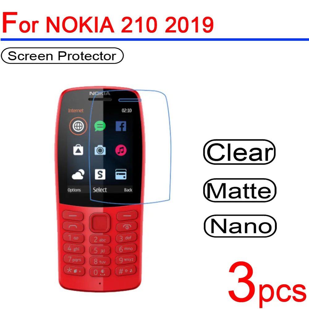 3 шт ультра чистый ПЭТ мягкий для Nokia 210 (2019) ЖК экран протектор Защитная крышка 2019