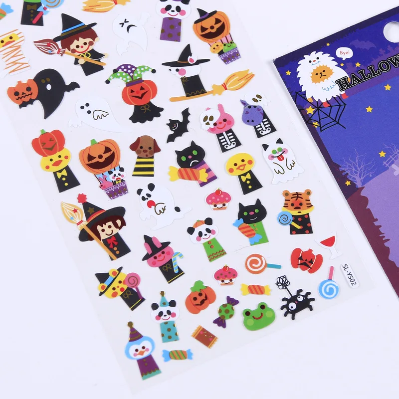 20 pcs/1lot Kawaii Stationery Stickers Halloween Day Funny Diary Decorative Mobile Scrapbooking DIY Craft | Канцтовары для офиса и