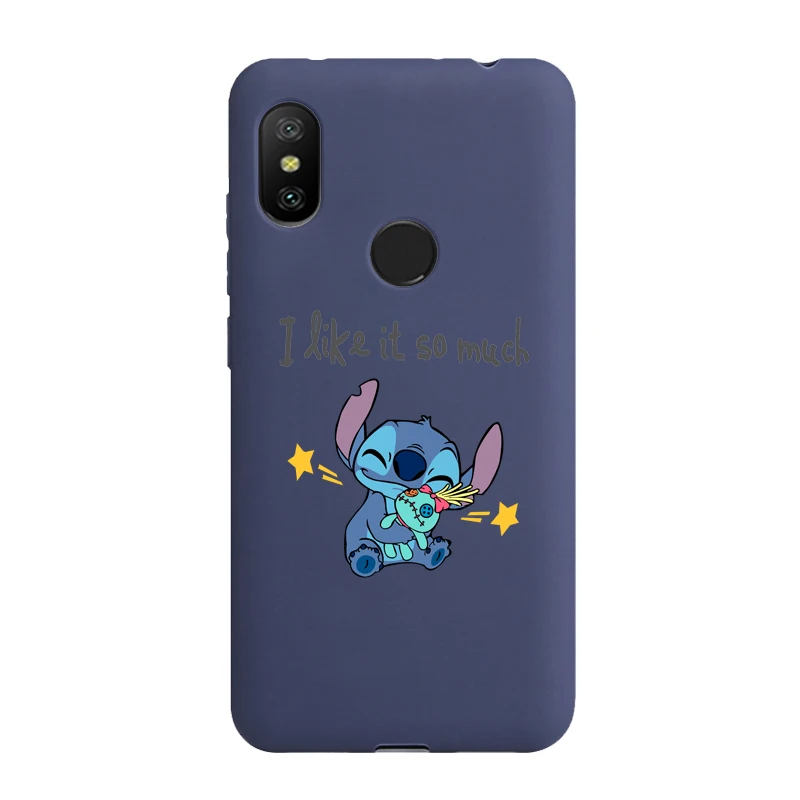 С рисунком героев из мультфильмов, крышка для Xiaomi mi 9 Honor 8 lite A3 A2 A1 5X 6X силиконовый чехол для спортивной камеры Xiao mi redmi note 7 6 5 Huawei Honor 8 Pro 8A 7A 6A 5A 4A S2 - Цвет: Stitch 4 blue case