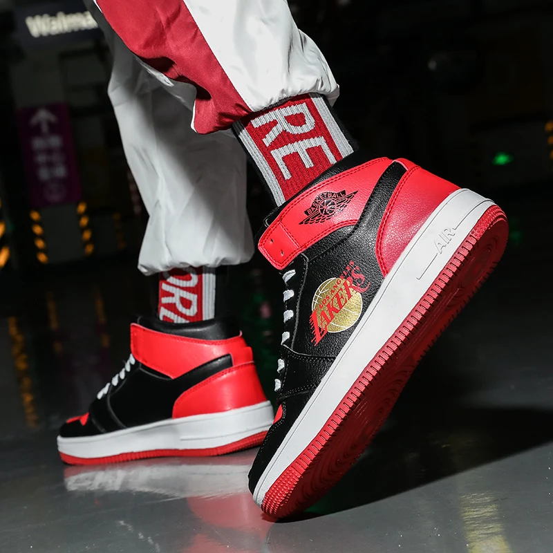 Basketball Sports Shoes male Non-slip Small size children's basketball shoes Wear-resisting High high top | Спорт и развлечения