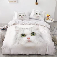 dimi 173230cm size dogs pet dog cat design 3d bedding sets red duvet quilt cover set comforter bed linen pillowcase king queen