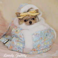pet carry bag pet dog cat beds mats warm backpack outdoor winter small beds dog windproof warm teddy cat house
