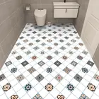 Утолщенные наклейки на пол унитаза, самоклеящиеся наклейки на пол, домашний декор, ванная, кухня, водостойкая Нескользящая пленка, рулон