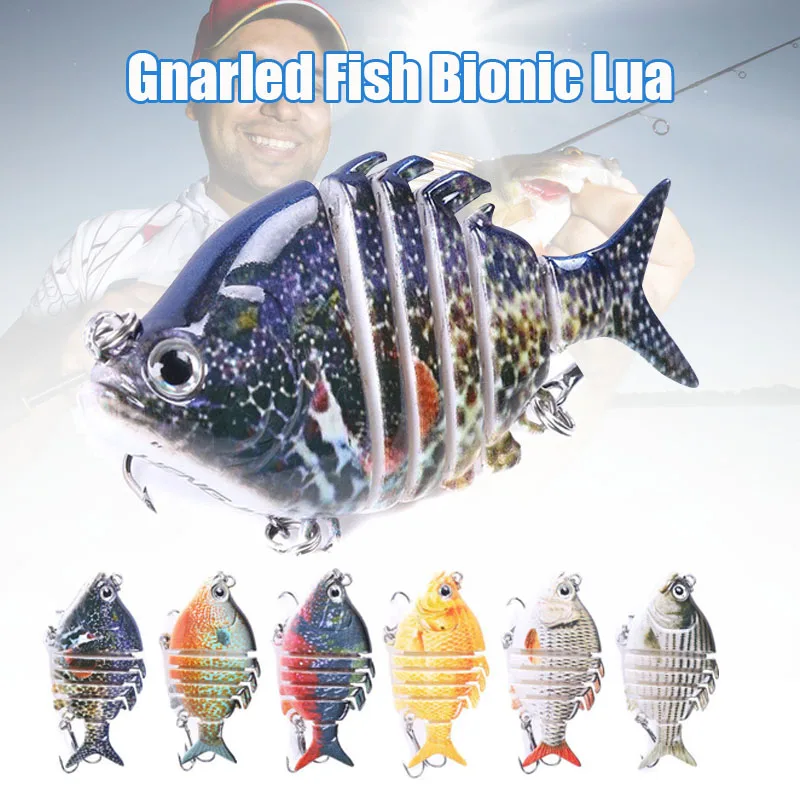 

Multisection Fishing Lure Flexible Simulation Lifelike Multi Jointed Fishing Lure Bait ALS88