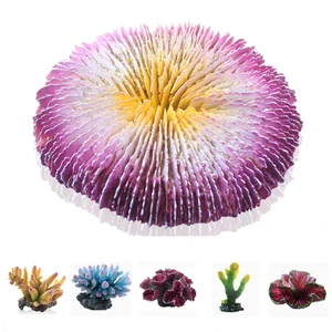 Искусственный аквариум Коралловое украшение аквариум Коралловый риф украшение Acuario цветок растение камень декоративный мрамор фон