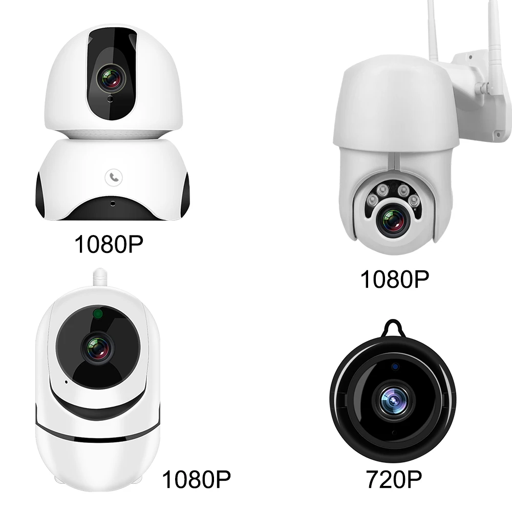 set 1 Комплект видеонаблюдения комплект ip-камер WiFi камера 1080P двухстороннее аудио ночное видение беспроводная CCTV камера система безопасности комплект - Цвет: set 1