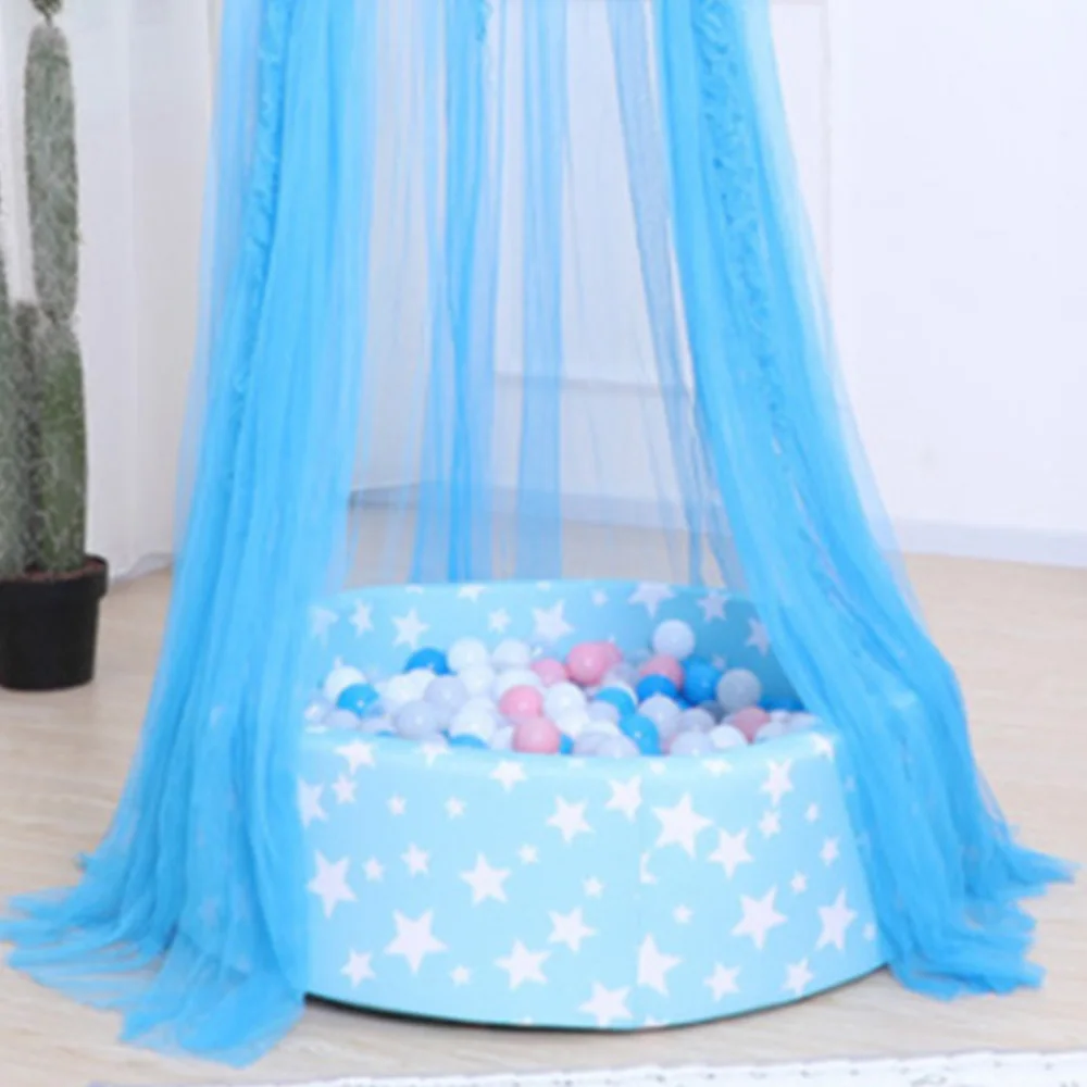 Детская кровать для маленькой принцессы форма медузы занавеска навес летняя