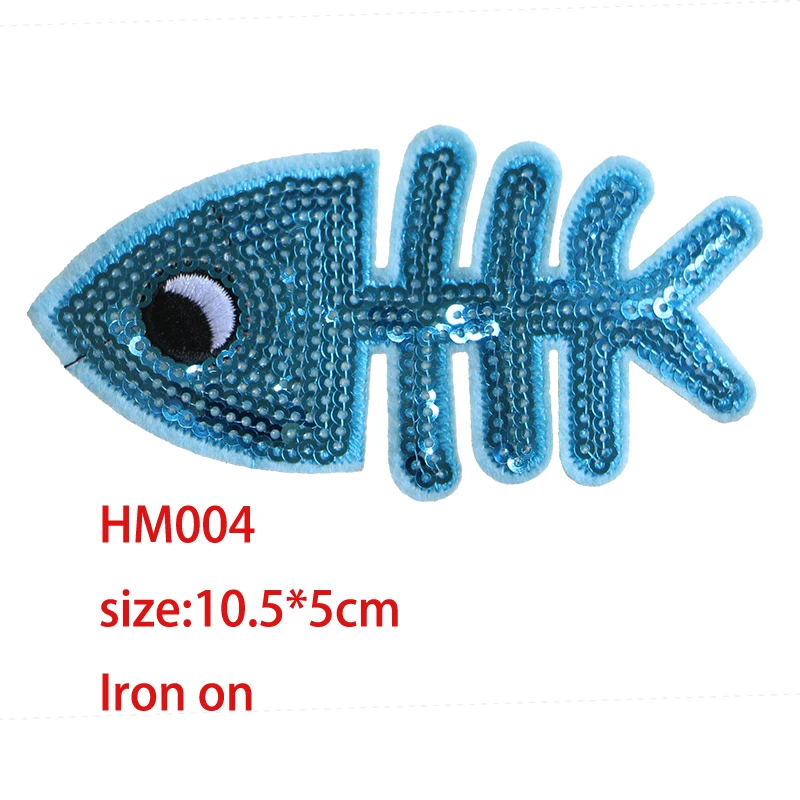 2 шт. различные милые Мультяшные рыбьи кости перья звезды Moai Иконка утюгом