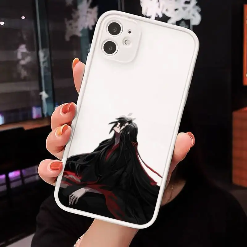 

mo dao zu shi anime Phone Case matte transparent For white iPhone 7 8 x xs xr 11 12 pro plus max mini Clear Funda