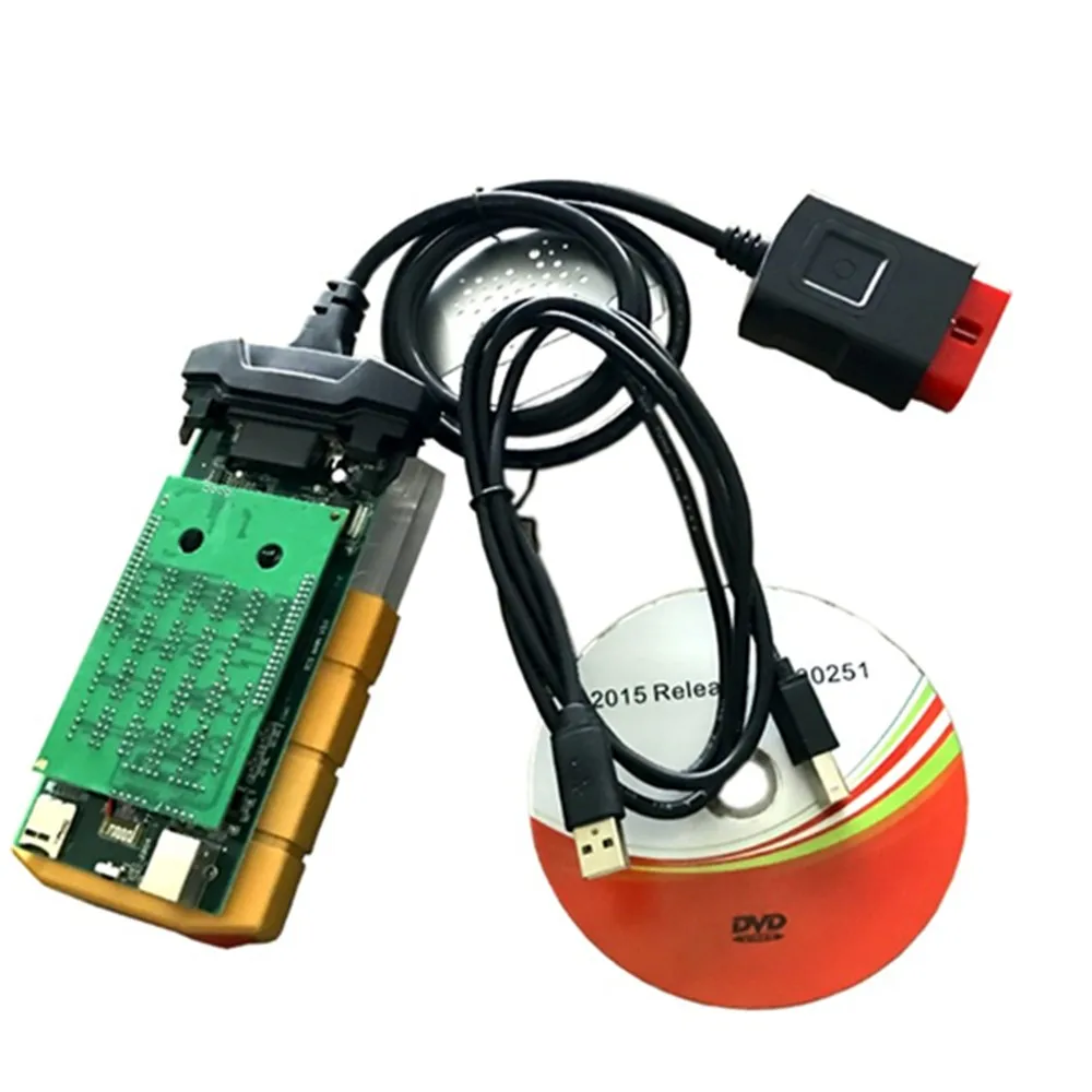 Obd сканер для delicht 201503R3 keygen bluetooth с nec Реле vd ds150e CDP + 8 шт. автомобильных кабелей на