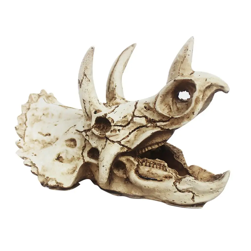 1 шт. аквариум из смолы дракона/декорация для террариума череп динозавра