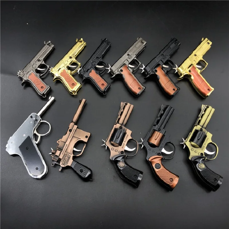 Брелок для ключей PUBG CS GO военный пистолет оружие Counter Strike игра Cross Fire AK AWM 98K